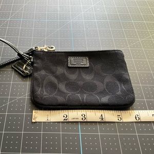 Coach signature wristlet
